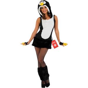 fun shack Female Penguin Costume, Womens Penguin Costumes, Pinguino Costume, Christmas Costumes For Women (Large, Black)