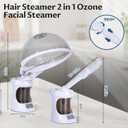 2 in 1 Hair Steamer, Facial Steamer for Care Use at Home or Salon