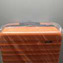Amazon Basics 30" Hardside Large Checked Luggage, Expandable For Up to 15% More Space, Hardshell Suitcase With Wheels, Scratch-Resistant Surface, Four Multi-directional Wheels, Orange
