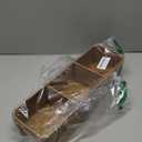 Seagrass Storage Basket 3 Sections Woven Shelf Baskets with Compartment (Natural, 14.6inch x 4.7inch x 3.1inch)