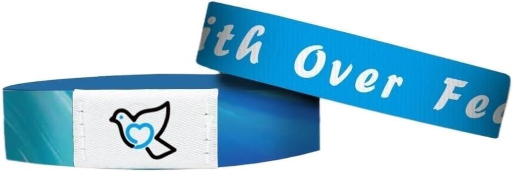 Bible Verse Bracelets Christian Bracelet Bible Verse Wristbands With NFC(Wearable Bible Bracelet Blue)