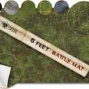 Battle Game Mat for DND - [48" x 72"] Wargaming Tabletop Map - Gaming Board for Warhammer 40k, Dungeons and Dragons, Wargame RPG - Vinyl Gaming Jungle Terrain (Dark Moss)