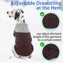 MIGOHI Dog Fleece Vest with Leash Hole - Soft Thermal Sweater Winter Warm Coats with Adjustable Button Neck for Small Medium Large Dogs, Pullover Dog Jacket Cold Weather, Schnauzer, S, Brown