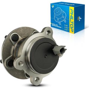 PHILTOP 512496 FWD Rear Wheel Bearing Fit for Ford Escape 2013-2019, Ford C-Max 2013-2018, Lincoln M-k-c 2015-2019, 5 Lugs 1pc Wheel Hub Assembly W/ABS