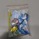 5Pcs 0.4in/10mm Diameter Cute Silicone Straw Covers Cap for Stanley Cup, Dust-Proof Drinking Straw Reusable Straw Tips Lids. (Jerry & Smurf Family)