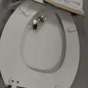 KOHLER Broadwood Quiet-Close, Elongated Toilet Seat Soft Close, Durable Wood, Easy Installation, Universal Fit, Home Essentials, White Finish, K-25881-0