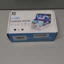 CREATIVE DESIGN 50W Fast Charging Station, 6 Port Apple Charging Station for Multiple Devices Compatible with iPhone, iPad, Tablet, Kindle ect, with 6 Short Cables and Apple Watch Holder Space Gray