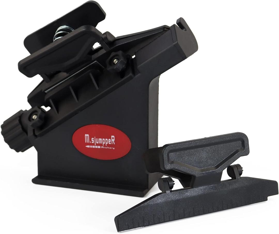 Fletching Jig with Straight Helix Clamps Adjustable Fletch Tool Feather Stick Kit for DIY Repair Arrows Bolts (Black)