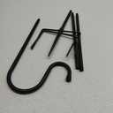 Shepherds Hooks for Outdoor, 48 Inches Garden Bird Feeder Pole for Hanging Bird Feeder, Plant Baskets, Solar Light Lanterns, Outdoor Plant Hanger Hook with 5 Base Prongs,1 Packs