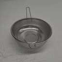 Metal Fine Mesh Strainer and Colander for Kitchen with Handle, Stainless Steel Pasta Strainer/Kitchen Funnel/Collander/Sifter for Strain/Wash Vegetables, Fruits, Spaghetti, Rice (10.2)