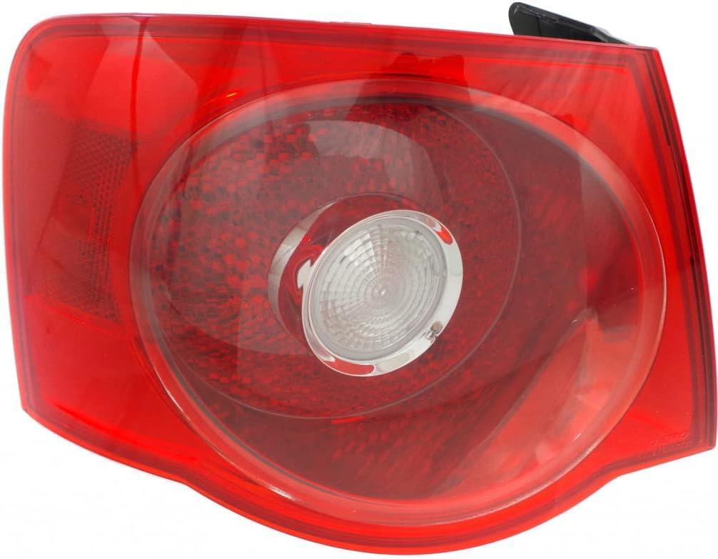 For Volkswagen Jetta 2005-2007 Tail Light Assembly Sedan Red Lens Outer Driver Side (DOT Certified) VW2800123N