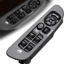 Driver Side Power Master Window Switch with Black Panel Bezel Fit for Dodge Ram 1500 2500 2002-2008 Ram 3500 2002-2009 Ram 4500 2002-2010 Replaces 56049805AB 68171680AB 5GU34DX9AC