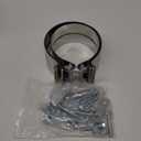 Exhaust Clamps 5" Lap Joint 304 Stainless Steel Band Clamp (4 Pack) (5IN 4PCS Lap Joint Clamps)