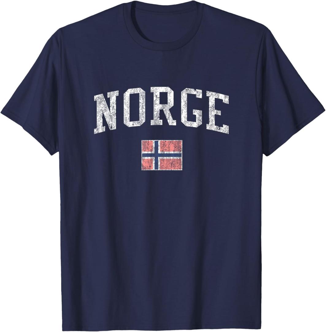 Norway Vintage Sports Design Norge Norwegian T-Shirt 2XL