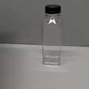 Plastic Juice Bottles with Caps 10pcs 12oz, Reusable Juice Containers with Tamper Proof Lids Black, Clear Bottles for Juicing, Milk, Smoothie Bottle, Drinking with 10Pcs Labels & Bottle Brush