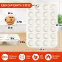 CAKETIME Silicone Mini Muffin Pan, 24 Cups Nonstick Mini Cupcake Pan for Baking Muffin, Cupcake, Egg Bites, Fat Bomb, 1 Pack Confetti