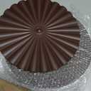 Hicarer 4 Pcs 12 Inch Metal Wall Art Decor Sunburst Hanging Metal Artwork Decor Wall Art Decorations for Home Living Room Office Gift for Christmas(Brown)