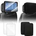 Neoprene Protective Padded Cover & HD PET Screen Protector Kit for 2021-2026 Chevy Tahoe/Suburban & GMC Yukon/Yukon XL 12.6" Rear Touchscreen, 2 Shock-Absorbing Covers + 2 Anti-Scratch Screen Films