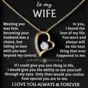 Jewelry To My Wife - The Best Thing That Ever Happened To Me, Forever Love Necklace, Gift for Her, Romantic Christmas Birthday Valentine Gift