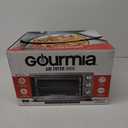 Gourmia GTF7350 6-in-1 Multi-function, Stainless Steel Air Fryer Oven - 6 Cooking Functions - Fry Basket, Oven Rack, Baking Pan & Crumb Tray, Included + Recipe Book (Silver)