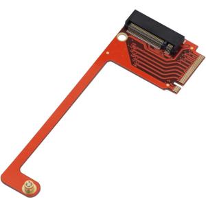 for Rog Ally Handheld Conversion 2230 to 2280 SSD Hard Drive Expansion Board NVME M-Key NGFF M.2 PCIE 4.0 3.0 Gold Finger High Capacity Adapter 90 Degree Upgrade Converter Expansion Card Red
