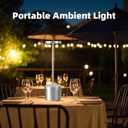 Cordless Table Lamp with 5000mAh Battery USB Rechargeable Touch Bedside Light for Bedroom, Kitchen, Office, Restaurant, Patio & Camping