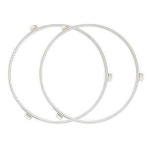 2 Pcs WB06X10705 Microwave Turntable Ring for GE Microwaves, Microwave Roller Ring, Glass Plate Tray Support Holder
