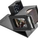 Card Deck Box for MTG Commander - Patented Design, Commander Display, Fits 100 Double-Sleeved Cards, 35pt Card Brick & Dice Tray - Black/Gray (2. Artifact (Black /Grey))