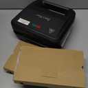 Bakers Friend 3 in 1 Mini Waffle Maker with Removable Plates, Dual Waffle & Pancake and Grill Plates, Breakfast Sandwich Maker Press, Dishwasher Safe, Non-stick Coating, Graphite