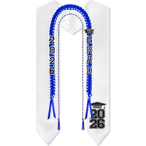 Graduation Ribbon Leis and Stole Graduation Lei Kit with Honor Cord Class of 2026 Graduation Gift for Party Graduates