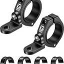 BRCOVAN 2PCS UTV Whip Light Mount, Solid Aluminum Alloy Whip Flag Mounts, Off-Road LED Light Bar Mounting Bracket, 360 Adjustable Roll Bar Clamp Holder Fit 1.5''/1.65'' /1.75''/1.85''/2'' Roll Cage