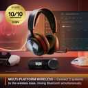 SteelSeries Arctis Nova Pro Wireless 61520 Gaming Headphones, Wireless, Sealed, High Resolution Active Noise Canceling, Compatible with PC, PS5, PS4, Switch, Hi-Fi Sound, Black, Adjustable