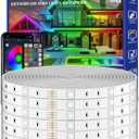 zoegi 500ft Outdoor LED Strip Lights Waterproof, Music Sync RGB IP68 Outside Led Light Strips Waterproof with App and Remote, Exterior Led Rope Lights for Deck, Balcony, Roof, Garden, Pool (500FT)