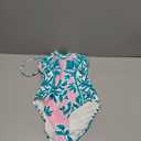 La Blanca Women's One Piece Swimsuit Bandeau Tummy Control Bathing Suit (8, Multi//Opulent Palm)