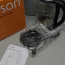 Cosori Electric Kettle, No Plastic Contact With Water, Wide Mouth For Easy Cleaning, Auto Shut Off, 1.7L Tea Kettle & Hot Water Boiler, Water Heater & Teapot, Borosilicate Glass, Black, 1500W