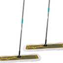 OFO 36inch Industrial Commercial Dust Mop 2 Sets //Heavy Duty Dust Mop // 63inch Length Stainless Steel Handle //Easily Clean Large Area Factory,Shopping Mall,Garage