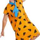 Adult Men Costume Cosplay Halloween Party Cavemen Outfit (XL)