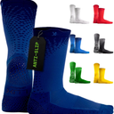 LUX Sports ProCleat Performance Grip Socks GripArray™ - Athletic Socks for Performance Sports - Grip Socks for Men and Women Navy Blue