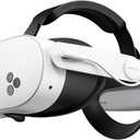 ANNAPRO Battery Head Strap for Meta Quest 3/Meta Quest 3S, Elite Strap with 8000mAh Battery Fast Charging Compatible with Oculus/Meta Quest 3S/3 Accessories, Enhance Comfort Extend Playtime, White