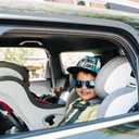 Clek Foonf Convertible Car Seat with Rigid Latch, Crumple Zone Safety System, Adjustable Headrest, Reclining Design, Anti-Rebound Bar & Flame Retardant-Free (Latte Ziip) Exp: 02/25/2035