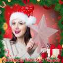 Christmas Tree Top Ornament, 10" Rose Gold Christmas Star Tree Topper, Large Xmas Glitter 3D Bethlehem Tree Topper Ornament, Waterproof Holiday Christmas Tree Topper Star for Home Indoor Outdoor