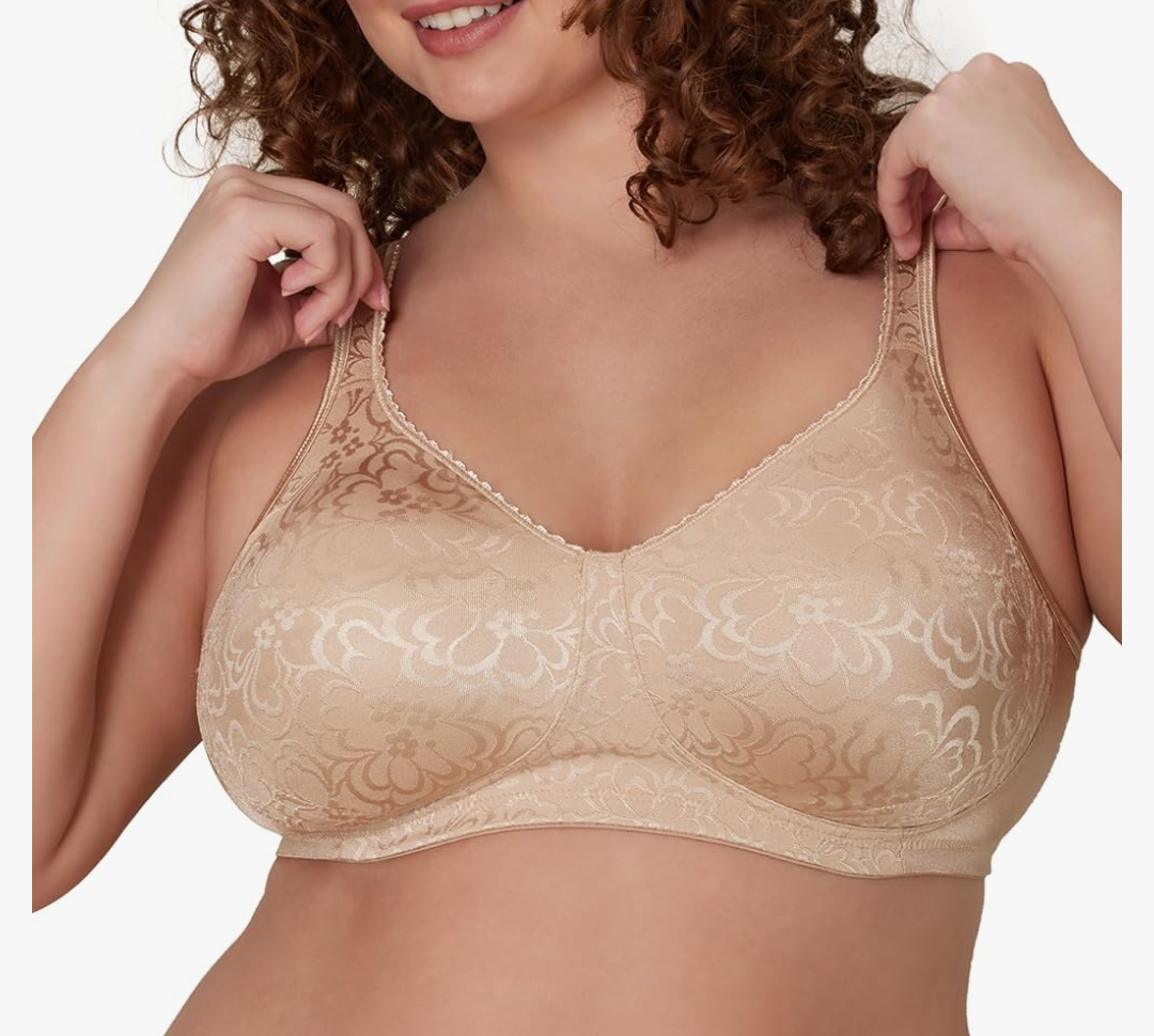 Playtex Women's Wireless Bra, 18 Hour , Ultimate Lift, Moisture-Wicking, Single 52DD
