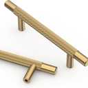 Asidrama 10 Pack 3.75 Inch(96mm) Champagne Bronze Knurled Kitchen Cabinet Handles, Cabinet Pulls Kitchen Cabinet Hardware for Cupboard Drawer Pulls