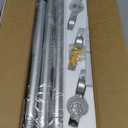 YaFex Curtain Rods 32-144 Inch, Heavy Duty 1 Inch Adjustable Curtain Rod for Windows, Silver Extra Long Window Treatment Rods, Modern Design, Easy Installation