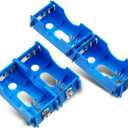 Weewooday 4 Pieces D-Cell Battery Holder Series or Parallel Physical Science Plastic D Size Battery Case Physics D Holder