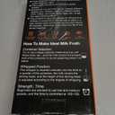 YUSWKO Black Handheld Milk Frother Wand for Coffee, Rechargeable Electric Whisk with 3 Heads 3 Speeds Drink Mixer Coffee Frother For Latte, Cappuccino, Hot Chocolate, Egg