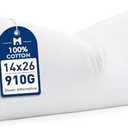 MIULEE 14x26 Synthetic Down Alternative Pillow Insert, Fluffy Soft Throw Pillow for Couch Bed Sofa Plush Luxury Lumbar Support Two Pack