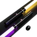 Lightsaber, Dueling Lightsabers 2 Pack - Metal Hilt Double Bladed RGB Lightsaber with 20 Gradient Colors 4 Modes 40-inBlades USB Rechargeable Adult Kids Toys for Halloween Christmas Birthday Gifts