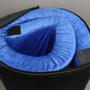 HomeMate CertiPUR-US Memory Foam Camping Mattress Pad Portable Roll Up Mattress for Adults Sleeping Mat Cot Mattress Pad (Cot / 72*24*3, Blue)