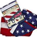 Grace Alley American Flag: 3x5 FT US Flag - 100% Made in USA. Embroidered Stars, Sewn Stripes and Brass Grommets. Fade Resistant, Heavy Duty, Long Lasting Nylon for Outdoor Durability.